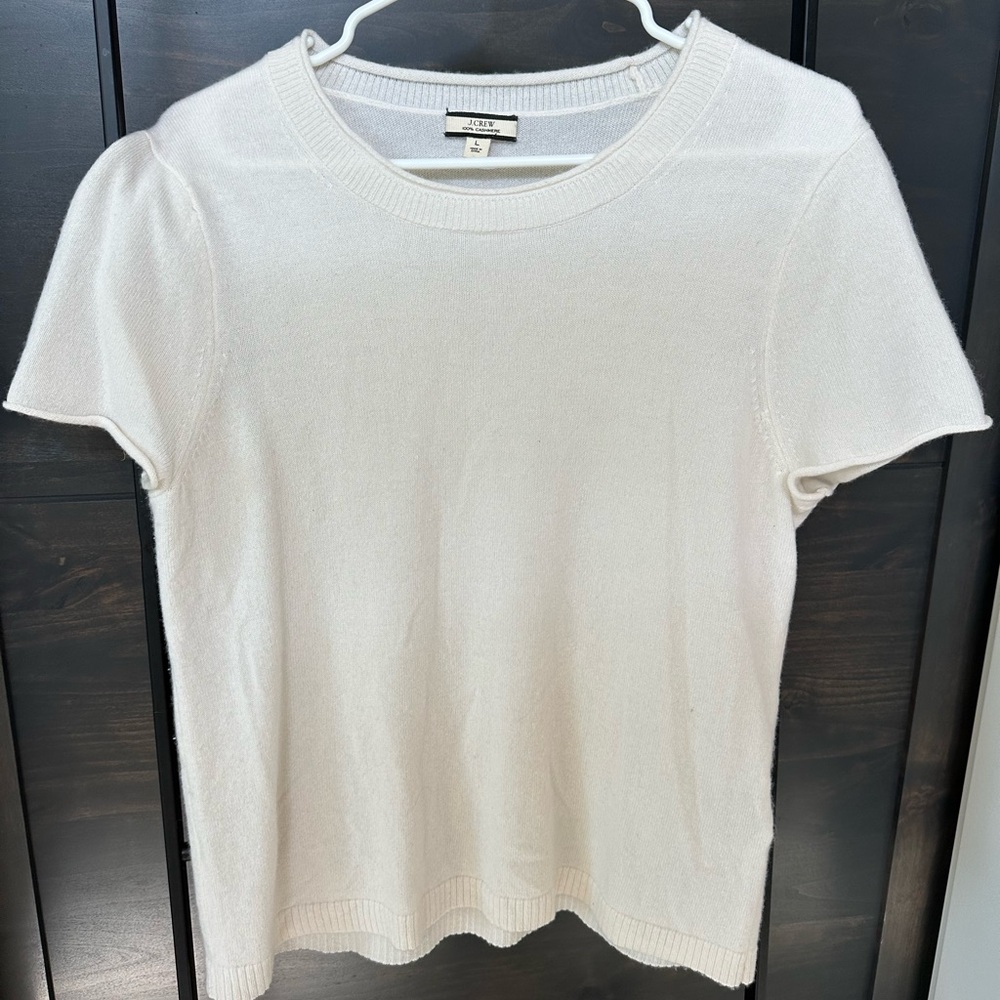 J. Crew White Short Sleeve T-Shirt